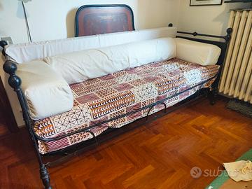 letto/divano in ferro battuto 