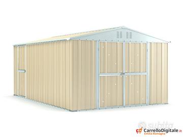 Box capanno acciaio lamiera 327x459cm avorio