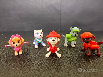 set n. 5 personaggi Paw Patrol Kinder 