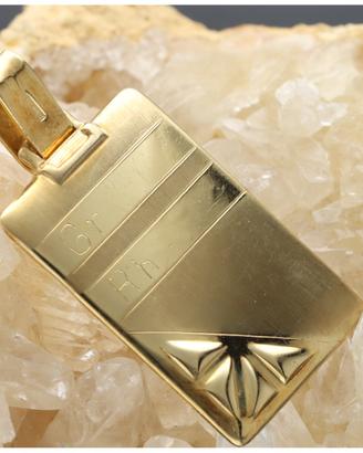 piastrina in oro 18 kt