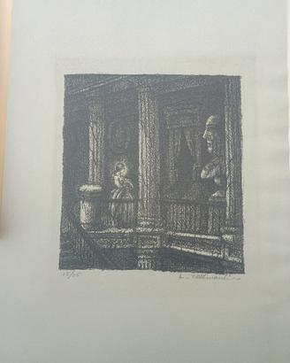 serigrafia Enrico Allimandi vintage no dipinto 