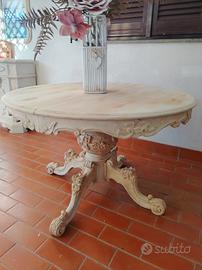 TAVOLO SHABBY ANTICATO ALLUNGABILE 
