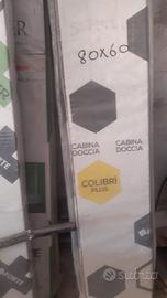 Cabina doccia nicchia a soffietto