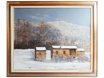 Sergio ANDREOLI - paesaggio innevato 100x80