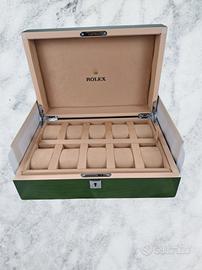 Rolex Box Scatola 10 Slot Orologi Box Logo Display