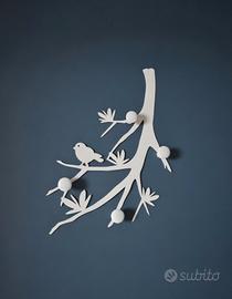 Attaccapanni di Design "Albero con Uccellino" 