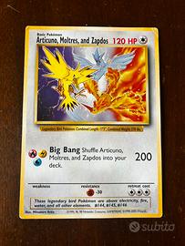 carta pokemon jumbo moltres articuno zapdos