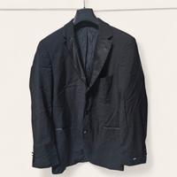 Giacca Smoking Nera Hugo Boss In Lana E Seta tg 50