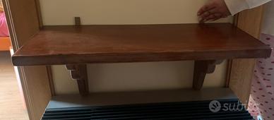 Mensole (2) legno massello stile arte povera