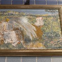 Quadro in ceramica policroma