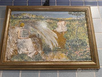 Quadro in ceramica policroma