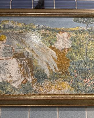 Quadro in ceramica policroma
