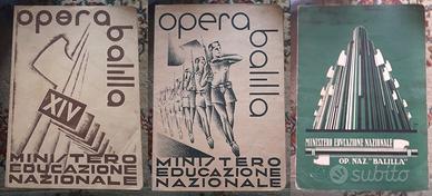 Tre Pagelle Scolastiche periodo fascista PNF Musso