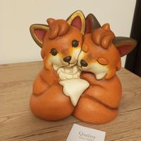 Coppia volpi Thun formato grande 