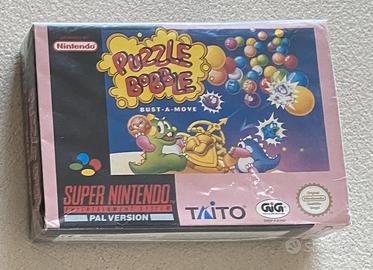 Puzzle bubble bust a move - super nintendo