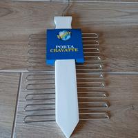 Porta cravatte in legno colore bianco 