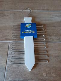 Porta cravatte in legno colore bianco 