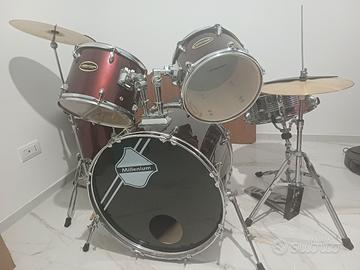 Batteria Millennium Focus 18 Drum Set Red