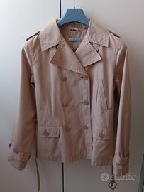 Trench corto beige / Giacca doppiopetto