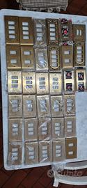 33 placche vintage ottone massiccio vimar