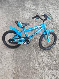 bici taglia 5/6 anni, 16 pollici 