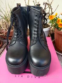 Stivaletti neri Lia Diva numero 37 