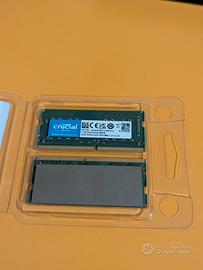 RAM Laptop DDR4 16GB (2×8GB) – Crucial + originale