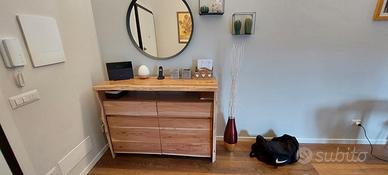 credenza in legno di quercia