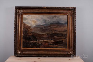 Dipinto Burt 1861 Inglese - Danneggiato