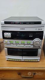 MINI HIFI SYSTEM STEREO PHILIPS FW 320c CON 2 CASS