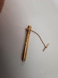 Fermacravatta in Oro Giallo 18 k Vicenza ( 295VI )