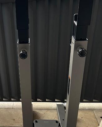 Rack + pacco pesi + bilanciere decathlon