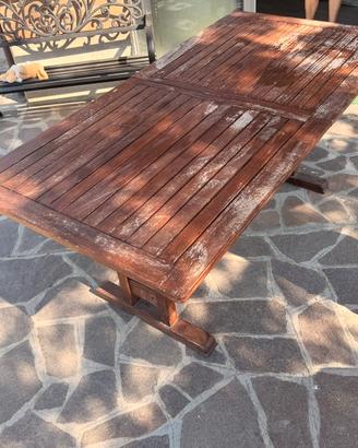 Tavolo da giardino con 6 sedie