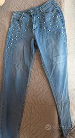 Jeans con perle