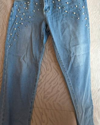 Jeans con perle