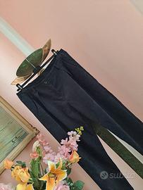 pantalone donna velluto nero 