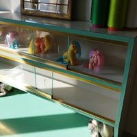 Vetrinetta teca in formica vintage anni 50