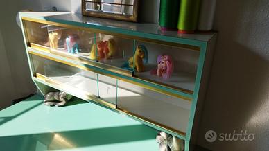 Vetrinetta teca in formica vintage anni 50