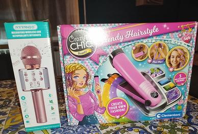 microfono wireless e creazioni hairstyle