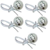 5 Portalampade in ceramica GU10