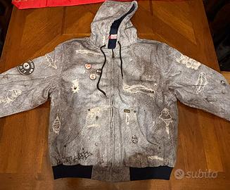 Supreme Tromp L’oeil Cotton Hooded Jacket Grey