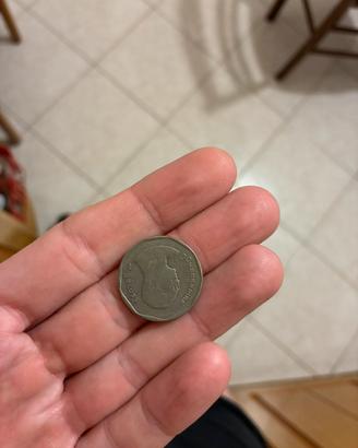 Moneta Thailandia 5 Baht Re Rama IX