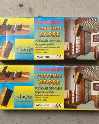 Coppia Porta Casse Orientabile Parete o soffitto