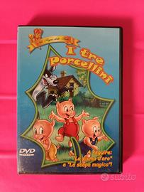 DVD Video I 3 Porcellini Cartone animato