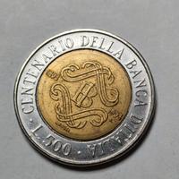 500 lire centenario della banca d'Italia 