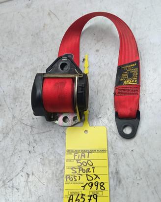 CINTURA DI SICUREZZA POSTERIORE DX FIAT Cinquecent