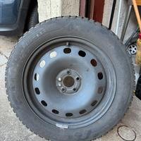 4 Cerchi e gomme neve 205/55/16 91 v  m+s