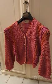 cardigan primaverile rosa