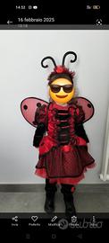 vestito carnevale bimba 3 anni "COCCINELLA"