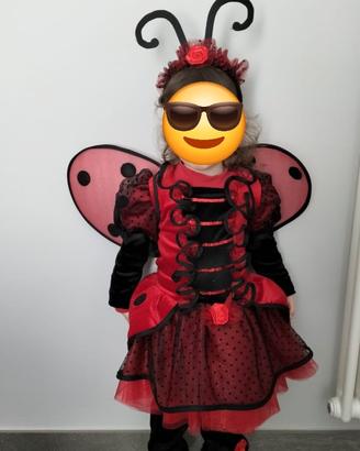 vestito carnevale bimba 3 anni "COCCINELLA"